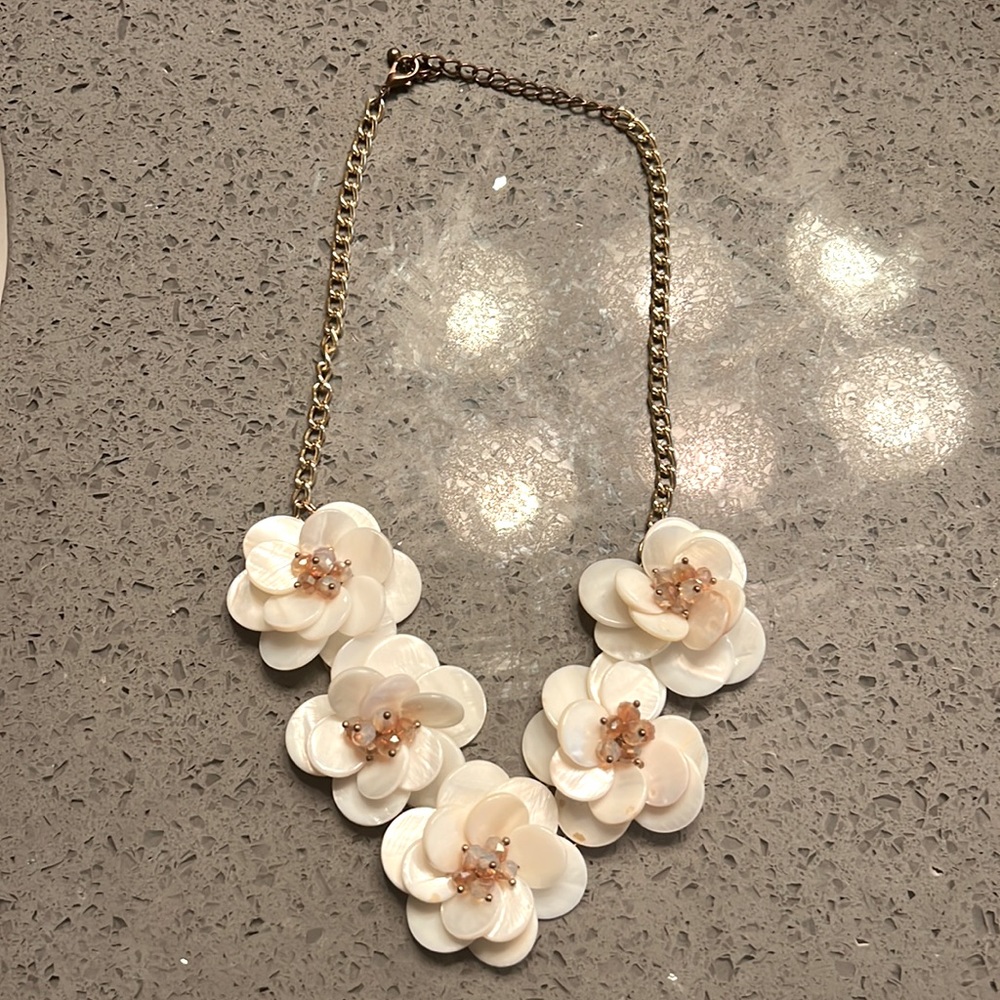 Floral statement necklace